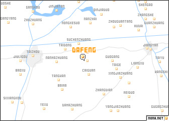 map of Dafeng