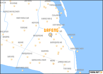 map of Dafeng