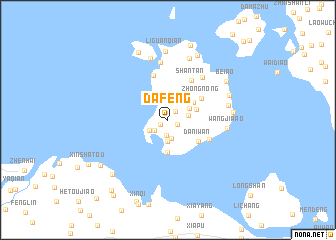 map of Dafeng