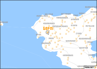 map of Dáfni