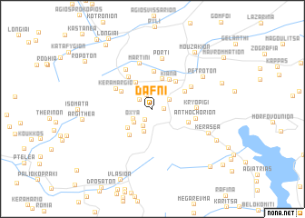 map of Dáfni