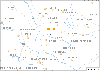 map of Dáfni