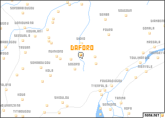 map of Daforo