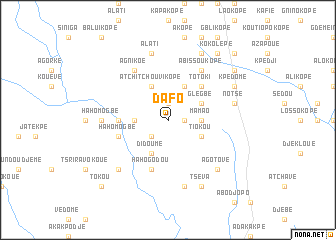 map of Dafo