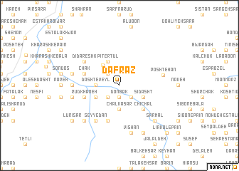map of Dafrāz