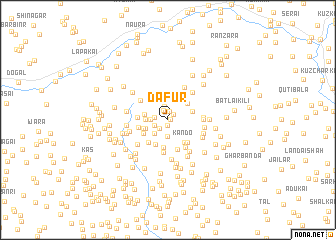 map of Dafūr