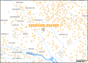 map of Dāgai Khālad Khān