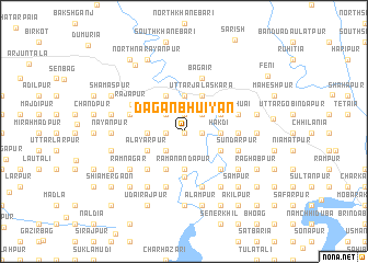 map of Daganbhuiyan