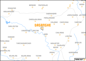 map of Daganghe