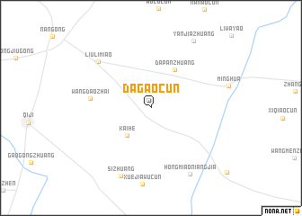 map of Dagaocun