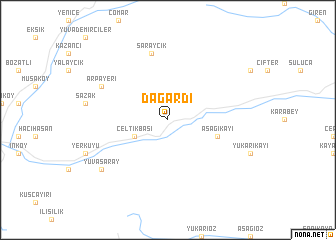 map of Dağardı