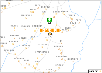 map of Dagbaboua