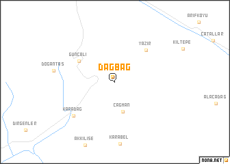 map of Dağbağ