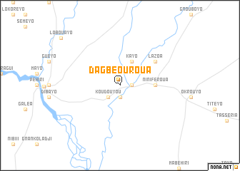 map of Dagbéouroua