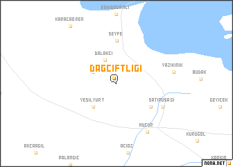 map of Dağçiftliği