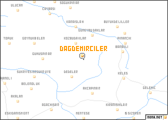 map of Dağdemirciler