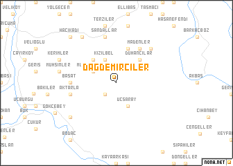 map of Dağdemirciler