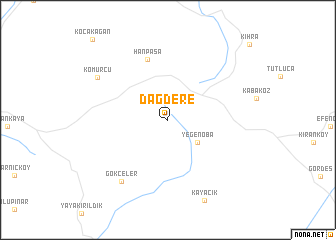 map of Dağdere