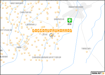 map of Dagga Nur Muhammad