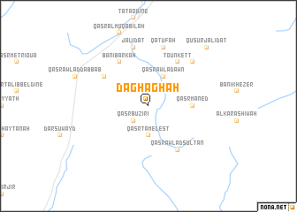 map of Ḑaghāghah