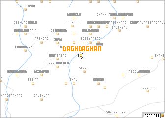 map of Daghdaghān