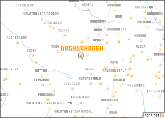 map of Dāgh Dahaneh