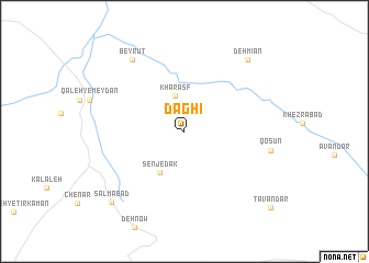 map of Dāghī
