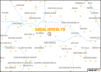 map of Daghlīān-e ‘Olyā