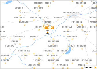 map of Dagiai