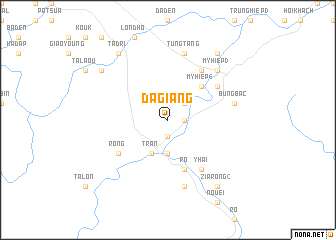 map of Ða Giang