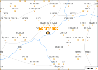 map of Dagitenga