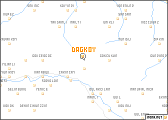 map of Dağköy