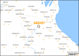 map of Dağköy