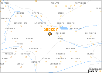 map of Dağköy