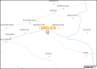 map of Dağlıca