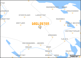 map of Daglösten