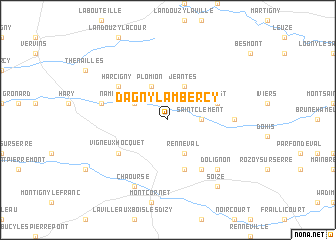 map of Dagny-Lambercy