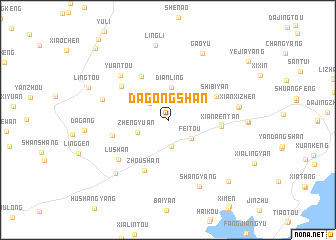 map of Dagongshan
