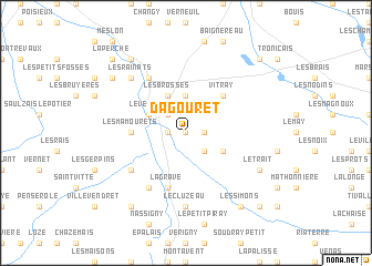map of Dagouret