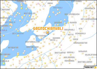 map of Dagrochīānwāli