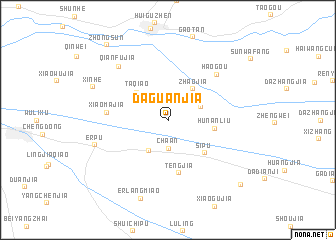 map of Daguanjia