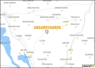map of Daguanzhuang
