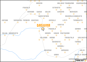map of Daguima