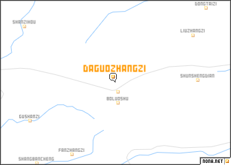 map of Daguozhangzi