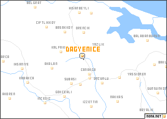 map of Dağyenice