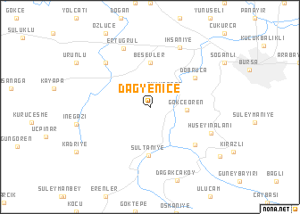 map of Dağyenice