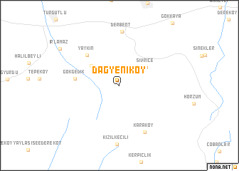 map of Dağyeniköy