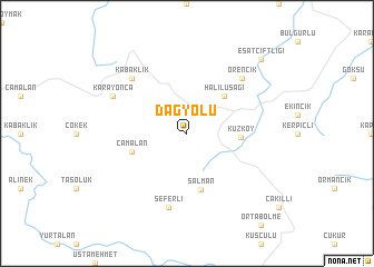 map of Dağyolu