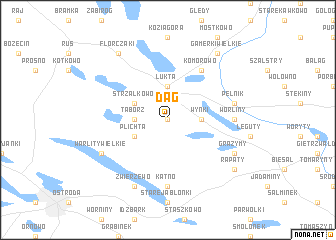 map of Dąg