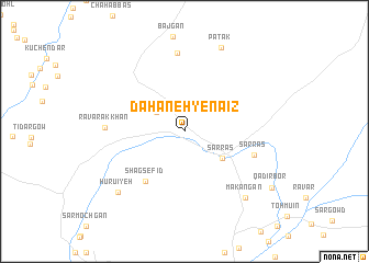 map of Dahaneh-ye Nā\